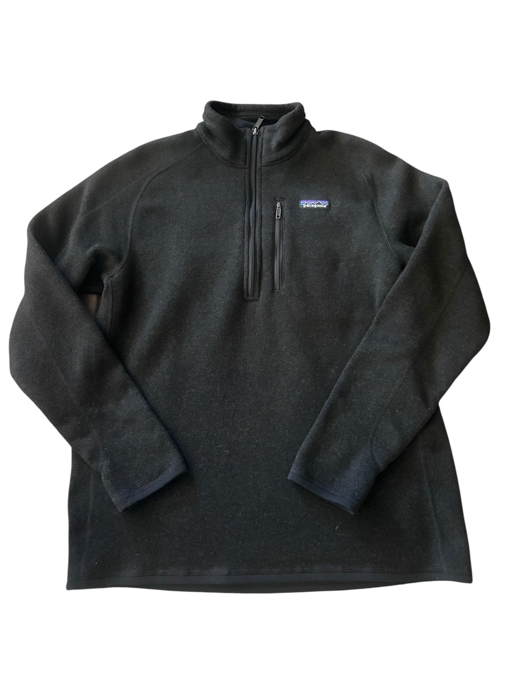 Patagonia Men’s Better Sweater 1 4 Zip Fleece Pullover Black Size L